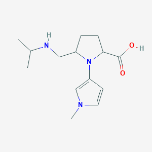 1-(1-Methyl-1H-pyrrol-3-yl)-5-{[(propan-2-yl)amino]methyl}pyrrolidine-2-carboxylic acid