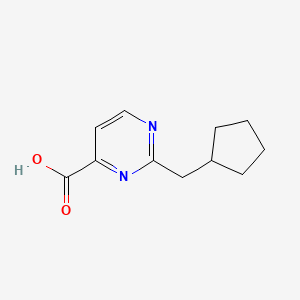 2-(Cyclopentylmethyl)pyrimidine-4-carboxylic acid