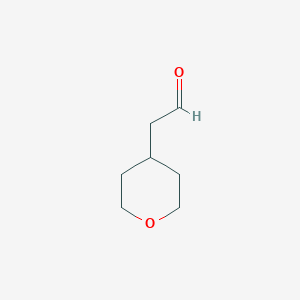 molecular formula C7H12O2 B1318794 2-(Tetrahydro-2H-pyran-4-yl)acetaldehyde CAS No. 65626-23-5