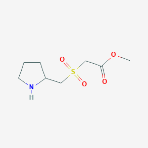 Methyl 2-[(pyrrolidin-2-yl)methanesulfonyl]acetate