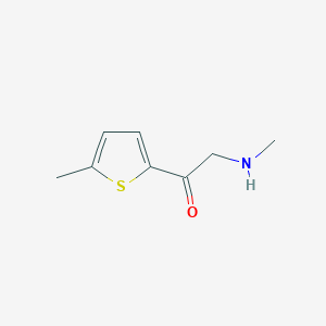 molecular formula C8H11NOS B13187965 2-(Methylamino)-1-(5-methylthiophen-2-yl)ethan-1-one 