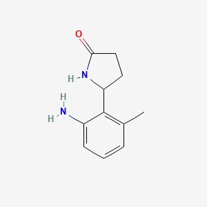 5-(2-Amino-6-methylphenyl)pyrrolidin-2-one