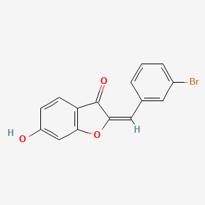 2-[(3-Bromophenyl)methylidene]-6-hydroxy-2,3-dihydro-1-benzofuran-3-one