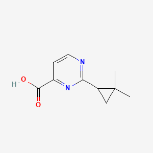 2-(2,2-Dimethylcyclopropyl)pyrimidine-4-carboxylic acid