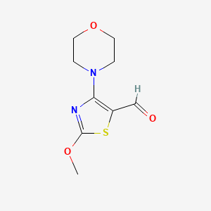 2-Methoxy-4-(morpholin-4-yl)-1,3-thiazole-5-carbaldehyde