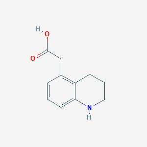 molecular formula C11H13NO2 B13188149 2-(1,2,3,4-Tetrahydroquinolin-5-yl)acetic acid 