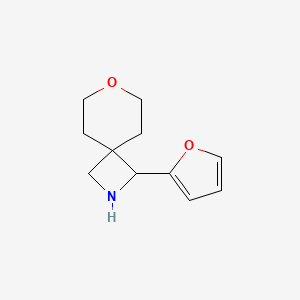 molecular formula C11H15NO2 B13188176 1-(Furan-2-yl)-7-oxa-2-azaspiro[3.5]nonane 