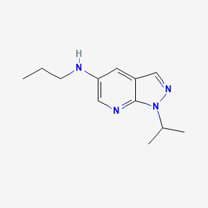 1-(propan-2-yl)-N-propyl-1H-pyrazolo[3,4-b]pyridin-5-amine