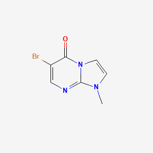 molecular formula C7H6BrN3O B13188186 6-Bromo-1-methyl-1H,5H-imidazo[1,2-a]pyrimidin-5-one 