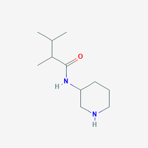 molecular formula C11H22N2O B13188191 2,3-dimethyl-N-(piperidin-3-yl)butanamide 