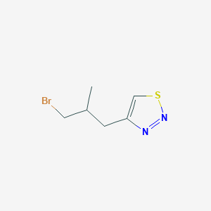 4-(3-Bromo-2-methylpropyl)-1,2,3-thiadiazole