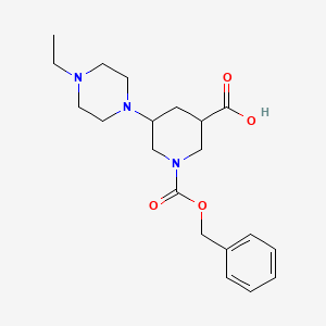 1-[(Benzyloxy)carbonyl]-5-(4-ethylpiperazin-1-yl)piperidine-3-carboxylic acid