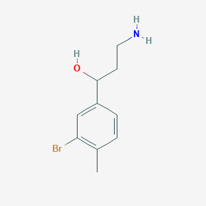 3-Amino-1-(3-bromo-4-methylphenyl)propan-1-OL