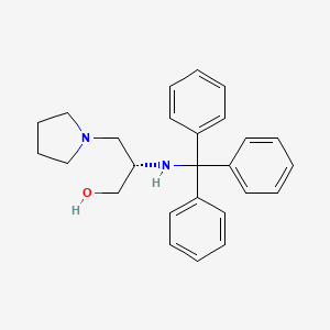 (2S)-3-(Pyrrolidin-1-yl)-2-[(triphenylmethyl)amino]propan-1-ol