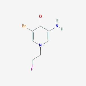 3-Amino-5-bromo-1-(2-fluoroethyl)-1,4-dihydropyridin-4-one