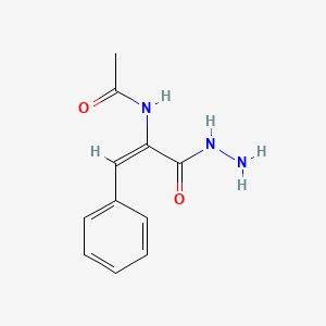 N-[(E)-3-hydrazinyl-3-oxo-1-phenylprop-1-en-2-yl]acetamide