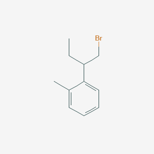 molecular formula C11H15Br B13188317 1-(1-Bromobutan-2-yl)-2-methylbenzene 