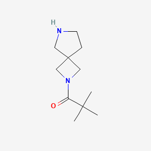 1-{2,6-Diazaspiro[3.4]octan-2-yl}-2,2-dimethylpropan-1-one