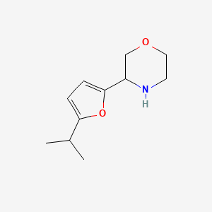 3-[5-(Propan-2-yl)furan-2-yl]morpholine