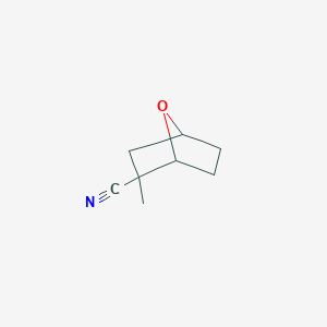 molecular formula C8H11NO B13188391 2-Methyl-7-oxabicyclo[2.2.1]heptane-2-carbonitrile 