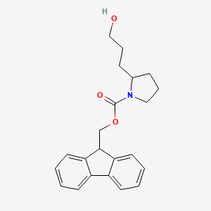 (9H-Fluoren-9-yl)methyl 2-(3-hydroxypropyl)pyrrolidine-1-carboxylate