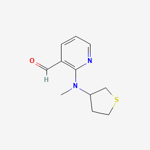 2-[Methyl(thiolan-3-yl)amino]pyridine-3-carbaldehyde