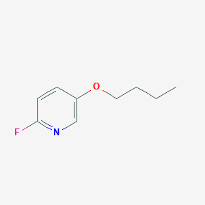 molecular formula C9H12FNO B13188418 5-Butoxy-2-fluoropyridine 