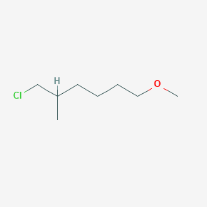 molecular formula C8H17ClO B13188419 1-Chloro-6-methoxy-2-methylhexane 