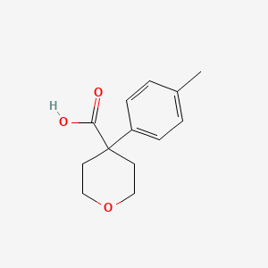 molecular formula C13H16O3 B1318842 4-p-Tolyl-tetrahydro-pyran-4-carboxylic acid CAS No. 889940-11-8