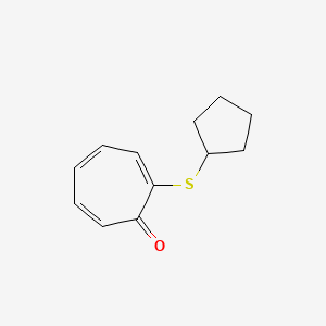 2-(Cyclopentylsulfanyl)cyclohepta-2,4,6-trien-1-one