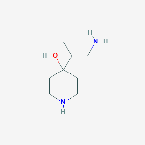 4-(1-Aminopropan-2-yl)piperidin-4-ol