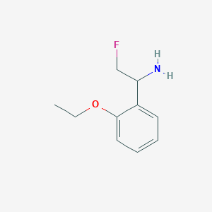 molecular formula C10H14FNO B13188508 1-(2-Ethoxyphenyl)-2-fluoroethan-1-amine 