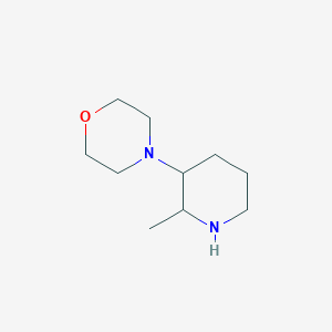 molecular formula C10H20N2O B13188571 4-(2-Methylpiperidin-3-yl)morpholine 