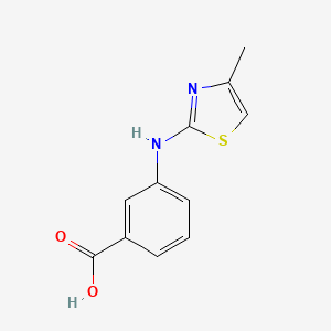 molecular formula C11H10N2O2S B1318860 3-(4-Methyl-thiazol-2-ylamino)-benzoic acid CAS No. 859473-66-8
