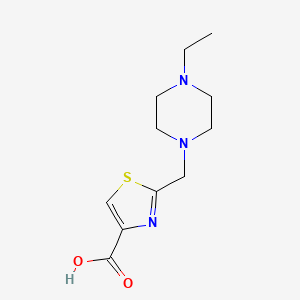 2-[(4-Ethylpiperazin-1-yl)methyl]-1,3-thiazole-4-carboxylic acid