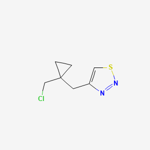 4-{[1-(Chloromethyl)cyclopropyl]methyl}-1,2,3-thiadiazole