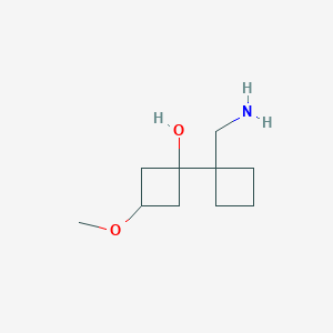 1-[1-(Aminomethyl)cyclobutyl]-3-methoxycyclobutan-1-ol