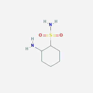 molecular formula C6H14N2O2S B13188698 2-Aminocyclohexane-1-sulfonamide 