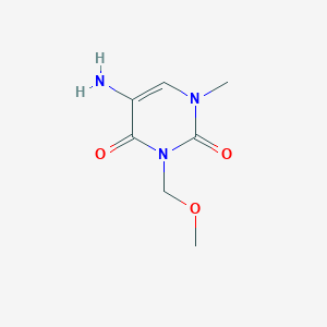 5-Amino-3-(methoxymethyl)-1-methyl-1,2,3,4-tetrahydropyrimidine-2,4-dione