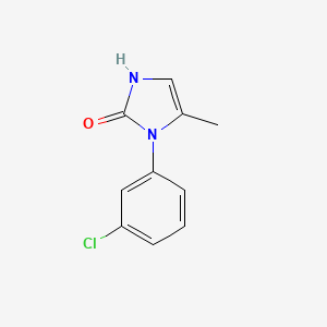 molecular formula C10H9ClN2O B13188728 1-(3-Chlorophenyl)-5-methyl-2,3-dihydro-1H-imidazol-2-one CAS No. 14058-92-5