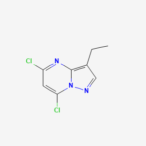 molecular formula C8H7Cl2N3 B1318874 5,7-Dichloro-3-ethylpyrazolo[1,5-a]pyrimidine CAS No. 779353-64-9