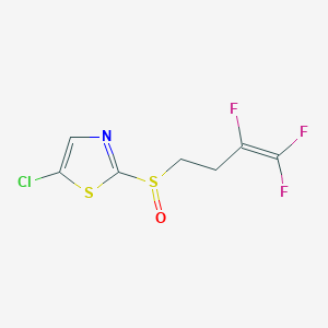 molecular formula C7H5ClF3NOS2 B131888 5-Chloro-2-[(3,4,4-trifluoro-3-butenyl)sulfinyl]thiazole CAS No. 318290-97-0