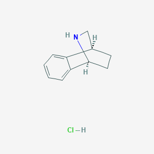 (1S,8S)-9-Azatricyclo[6.2.2.0,2,7]dodeca-2,4,6-triene hydrochloride