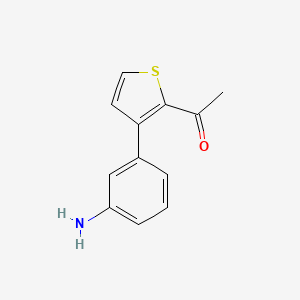 1-[3-(3-Aminophenyl)thiophen-2-yl]ethan-1-one