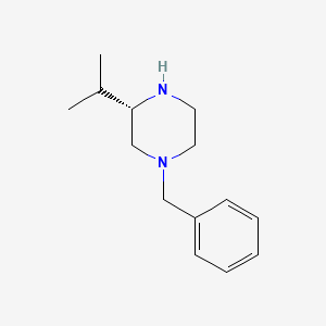 molecular formula C14H22N2 B1318882 (S)-1-Benzyl-3-isopropylpiperazine CAS No. 324748-62-1