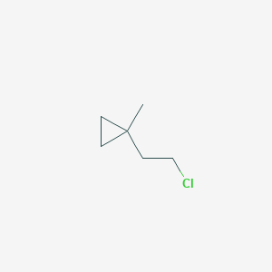 molecular formula C6H11Cl B13188824 1-(2-Chloroethyl)-1-methylcyclopropane 