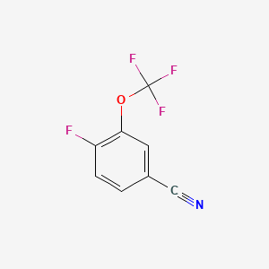 molecular formula C8H3F4NO B1318886 4-氟-3-(三氟甲氧基)苯甲腈 CAS No. 886501-14-0