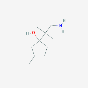 1-(1-Amino-2-methylpropan-2-yl)-3-methylcyclopentan-1-ol