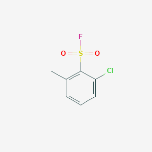 molecular formula C7H6ClFO2S B13188887 2-Chloro-6-methylbenzene-1-sulfonyl fluoride CAS No. 432-22-4