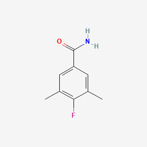 molecular formula C9H10FNO B1318891 4-氟-3,5-二甲基苯甲酰胺 CAS No. 886501-71-9